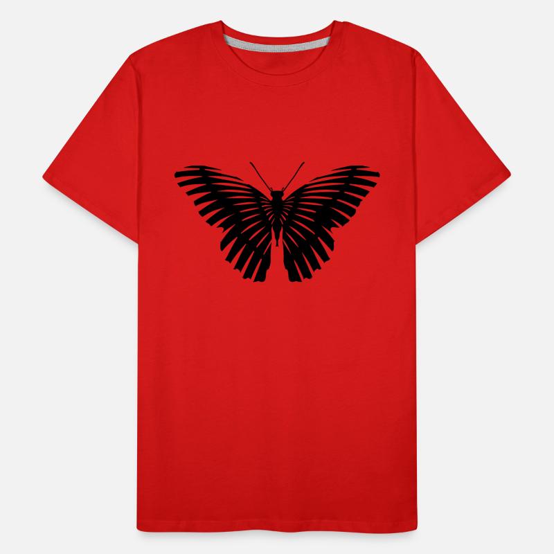 lignes de couleur papillon T-shirt bio Premium Homme
