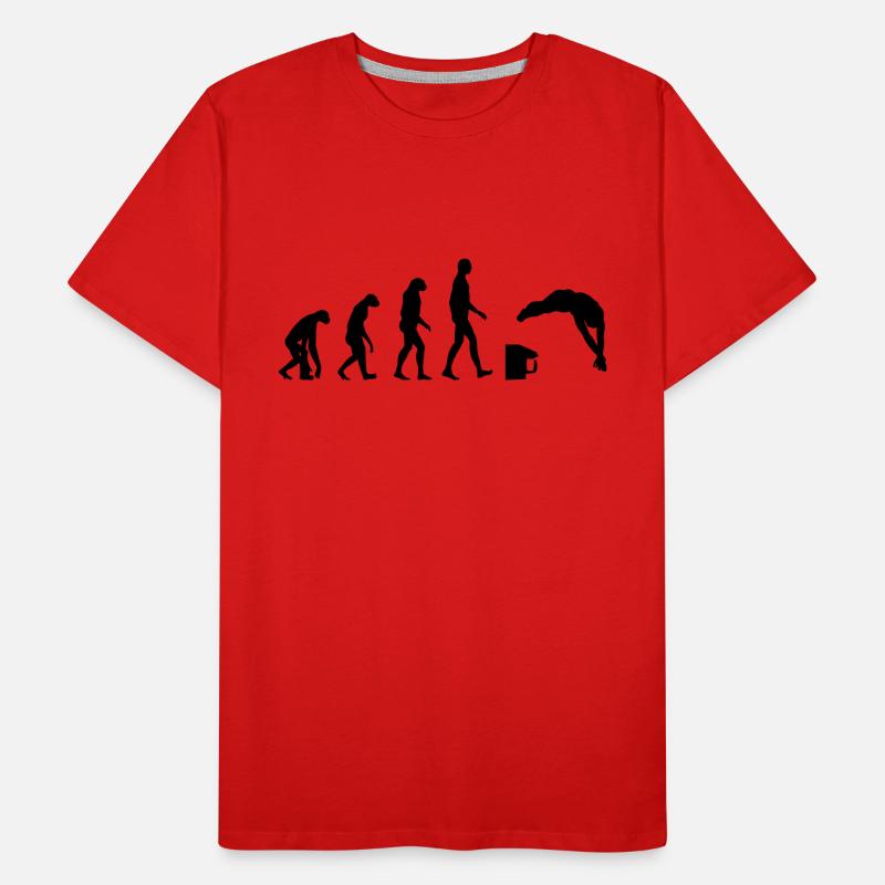 Evolution / Schwimmen Männer Premium Bio T-Shirt