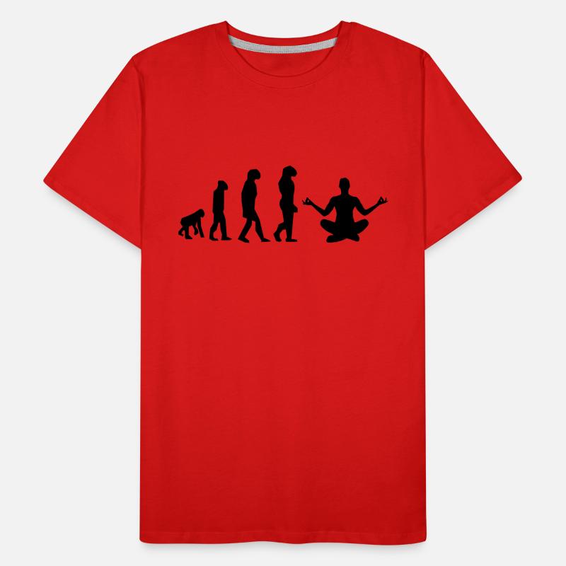 évolution yoga T-shirt bio Premium Homme