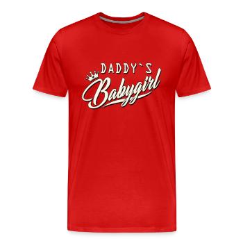 babygirl princess queen girl eltern baby shirt - Männer Premium Bio T-Shirt - Rot - Vorne - Damien (186cm)