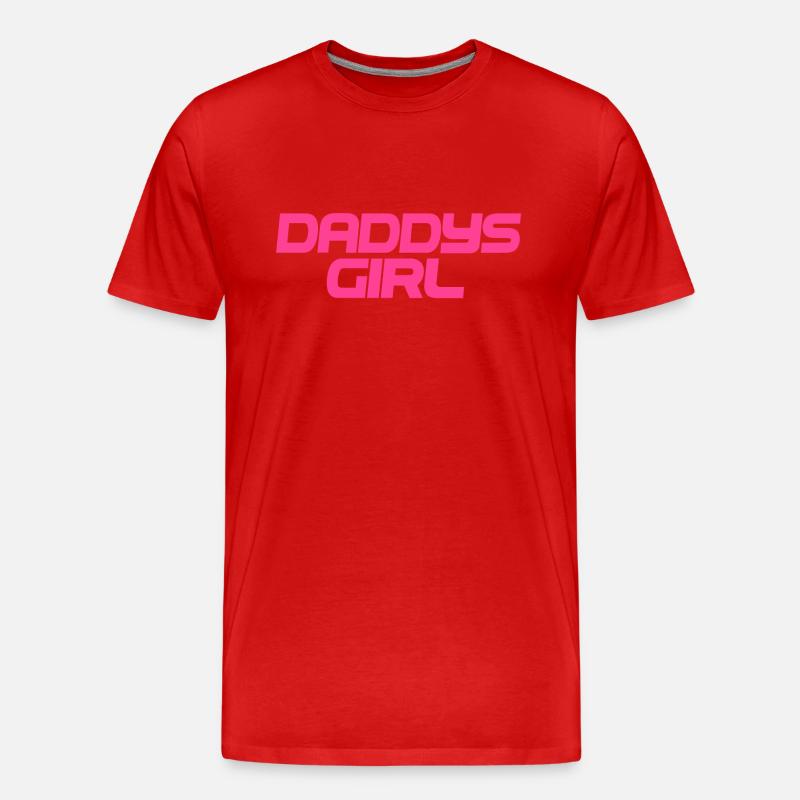 DADDYS MÄDCHEN - Männer Premium Bio T-Shirt - Rot