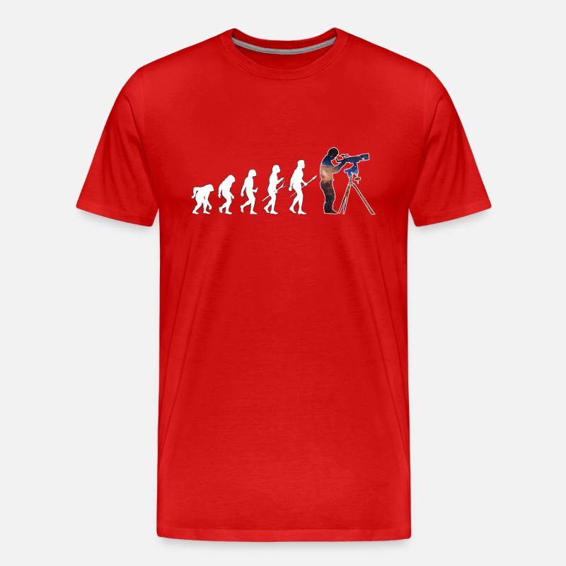 Astronomie Evolution Astrofotografie Geschenk - Männer Premium Bio T-Shirt - Rot