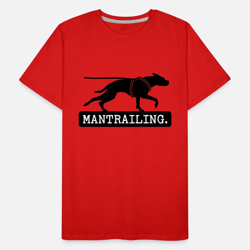Mantrailing shield Typo Men's Premium Organic T-Shirt