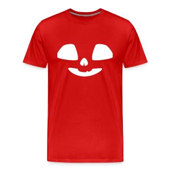 Ne me regarde pas, regard mignon - T-shirt bio Premium Homme - rouge - Devant - Damien (186cm)