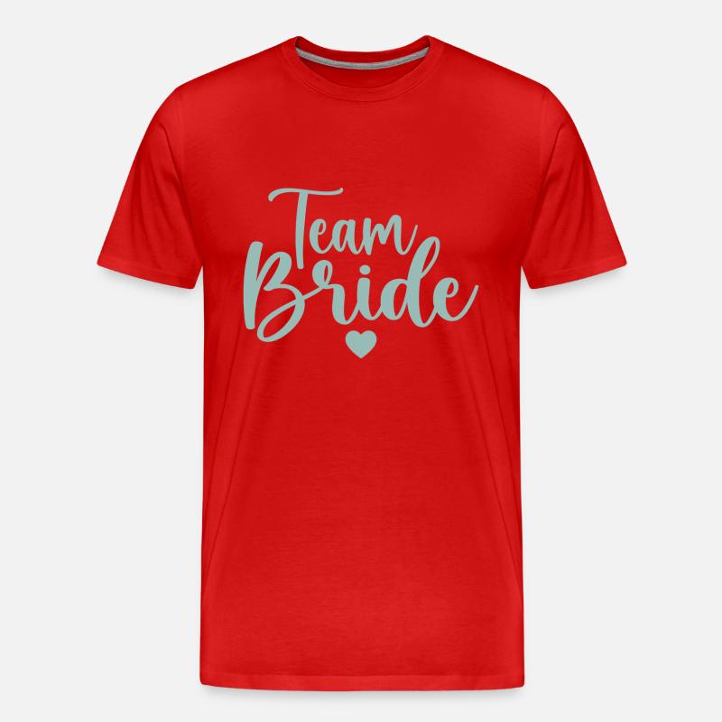 Team Braut - Männer Premium Bio T-Shirt - Rot