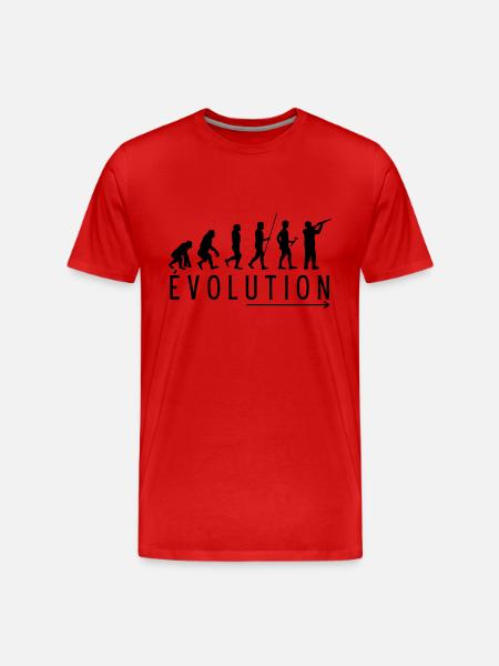 La chasse - T-shirt bio Premium Homme - rouge