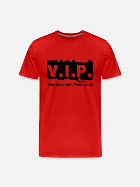 V.I.P. Very Important Pharmacist - Men's Premium Organic T-Shirt - red