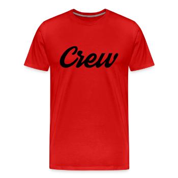 équipage - T-shirt bio Premium Homme - rouge - Devant - Damien (186cm)