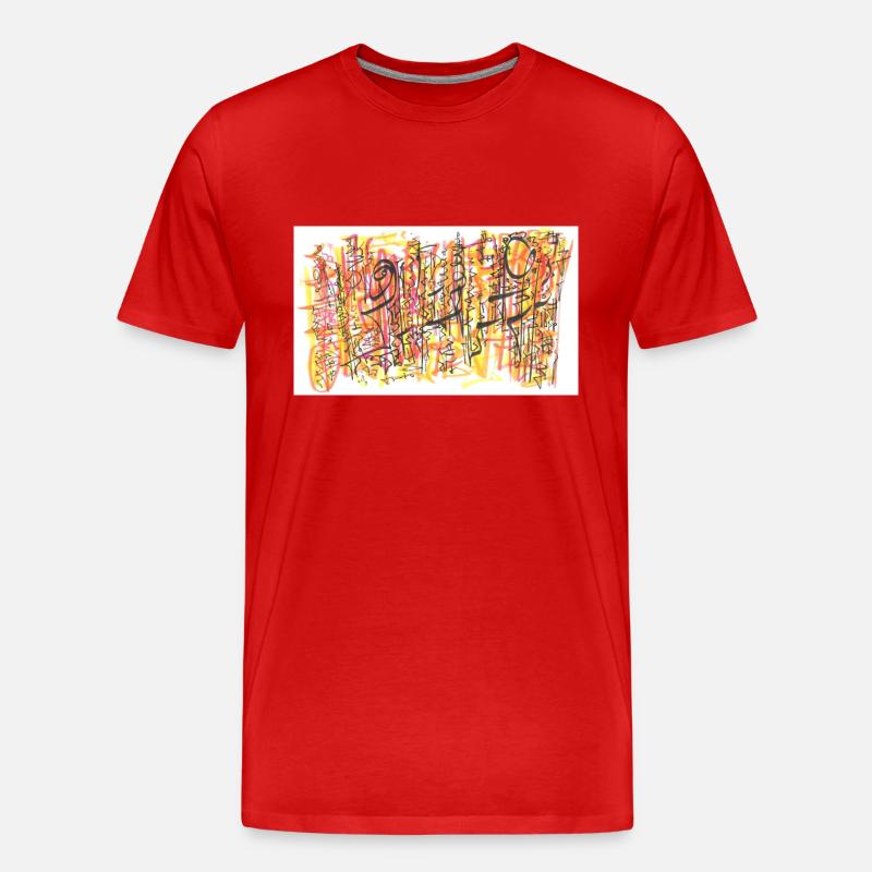 240725 07 - Männer Premium Bio T-Shirt - Rot