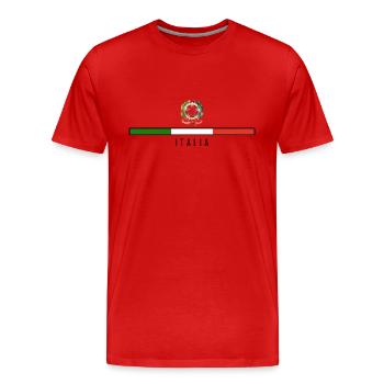 Italie Italien Italien Italie - T-shirt bio Premium Homme - rouge - Devant - Damien (186cm)