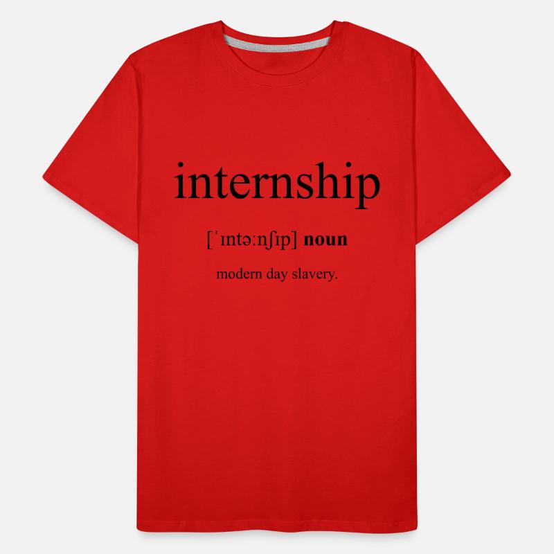 Internship | Praktikum Definition Dictionary Männer Premium Bio T-Shirt