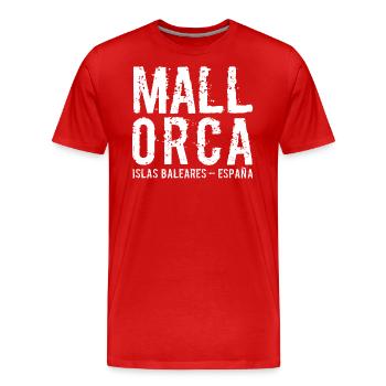 Mallorca, Malle, Îles Baléares, Espagne, Méditerranée - T-shirt bio Premium Homme - rouge - Devant - Damien (186cm)