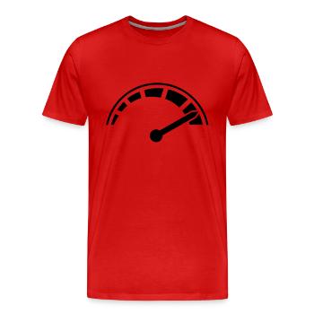 speed__f1 - T-shirt bio Premium Homme - rouge - Devant - Damien (186cm)