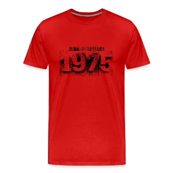 established 1975 (black) - Männer Premium Bio T-Shirt - Rot - Vorne - Damien (186cm)