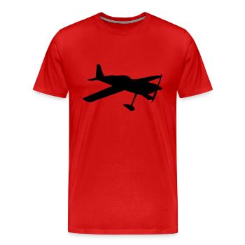 Privatflugzeug der leichten Luftfahrt - Männer Premium Bio T-Shirt - Rot - Vorne - Damien (186cm)