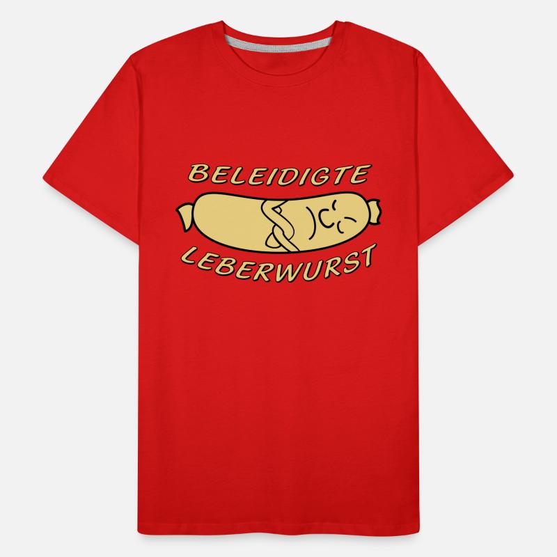 beleidigte Leberwurst Männer Premium Bio T-Shirt
