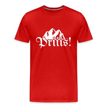 Schnupftabak Tabak Priis - Männer Premium Bio T-Shirt - Rot - Vorne - Damien (186cm)