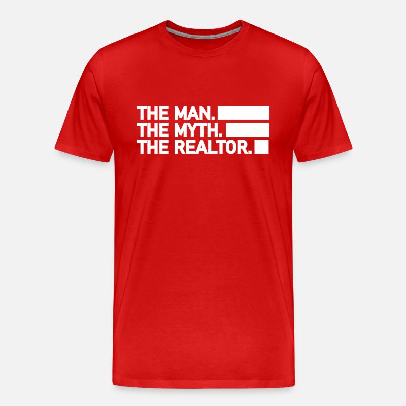 realtor - Männer Premium Bio T-Shirt - Rot