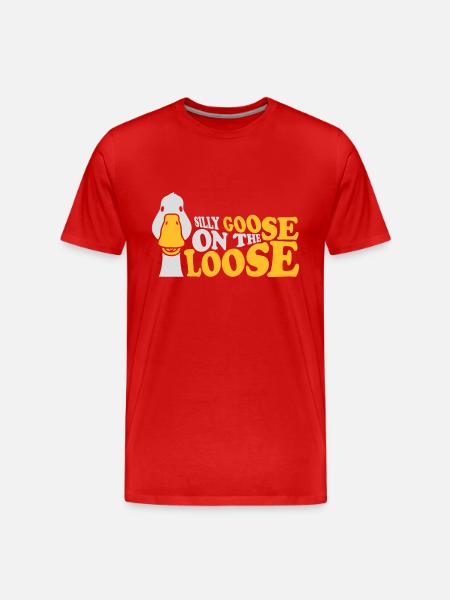 goose on the loose - Men's Premium Organic T-Shirt - red