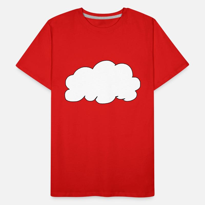 Weather Cloud Clouds Rain Sky Vector 18 Men's Premium Organic T-Shirt