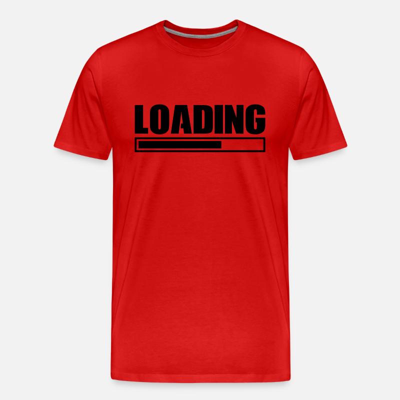 loading - Männer Premium Bio T-Shirt - Rot