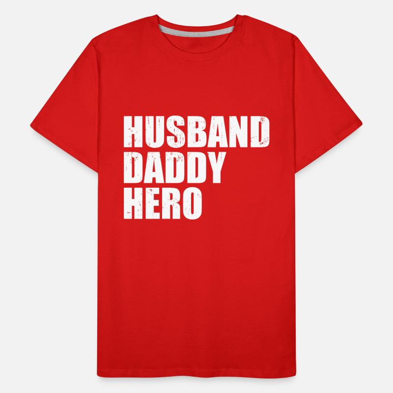 Ehemann Daddy Hero Männer Premium Bio T-Shirt