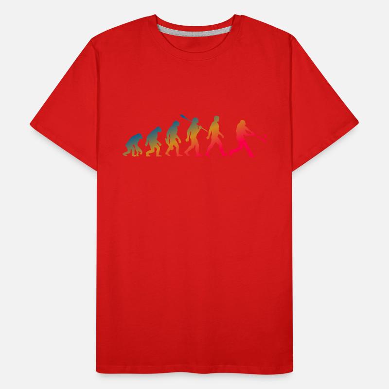 Evolution Baseball Batter Men's Premium Organic T-Shirt
