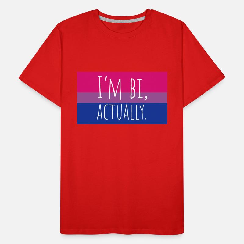 Ich bin eigentlich bi Männer Premium Bio T-Shirt