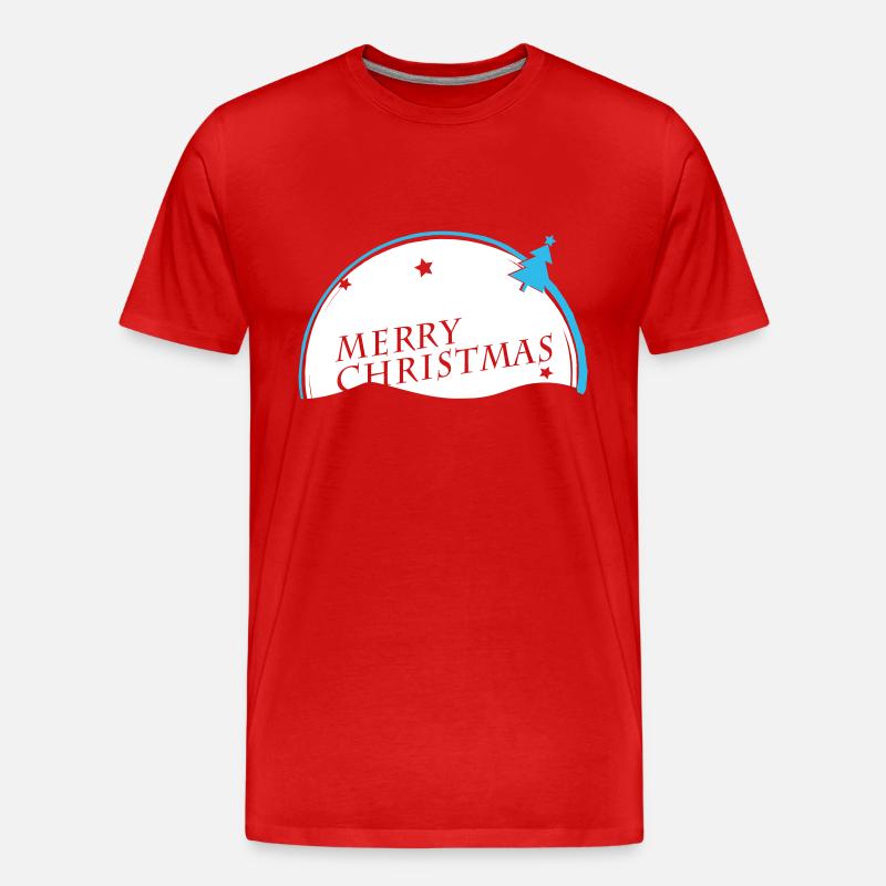 Joyeux Noël VECTORGRAPHIC - T-shirt bio Premium Homme - rouge