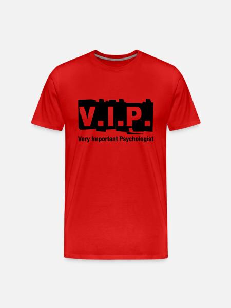 V.I.P. Very Important Psychologist - Men's Premium Organic T-Shirt - red