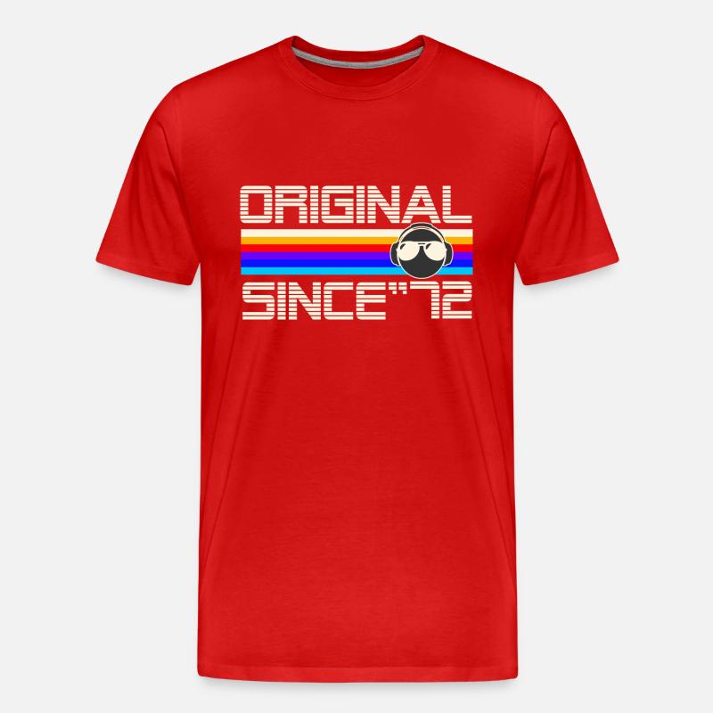 Seit 72 - Männer Premium Bio T-Shirt - Rot