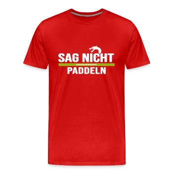 drachenboot chinesisches drachenboot-paddeln - Männer Premium Bio T-Shirt - Rot - Vorne - Damien (186cm)