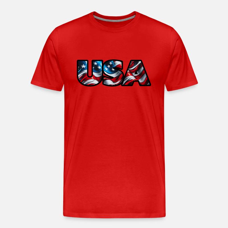 My Design - Männer Premium Bio T-Shirt - Rot