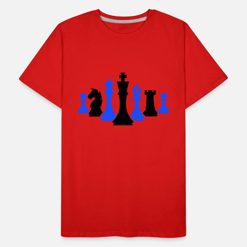 Pièces d’échecs Échecs T-shirt bio Premium Homme