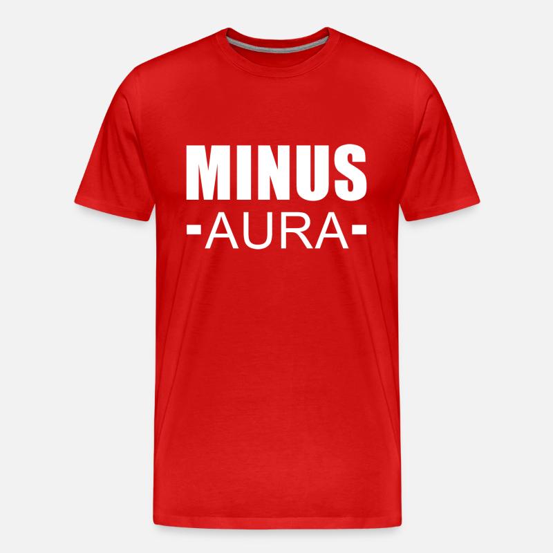 MINUS AURA - Männer Premium Bio T-Shirt - Rot