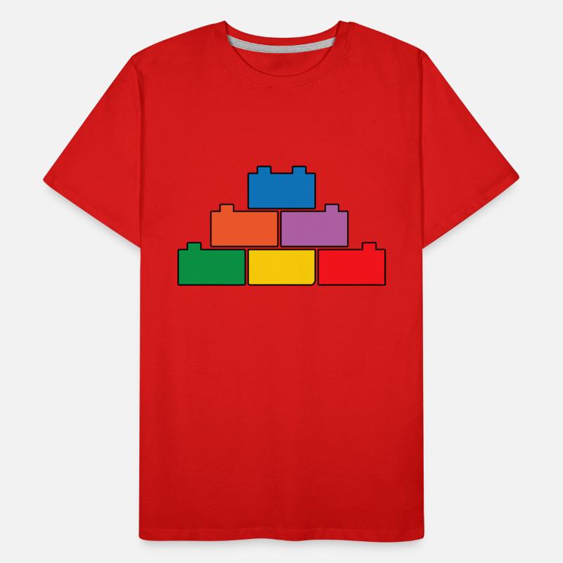 Brick Builder Brick Building Master Builder Men's Premium Organic T-Shirt