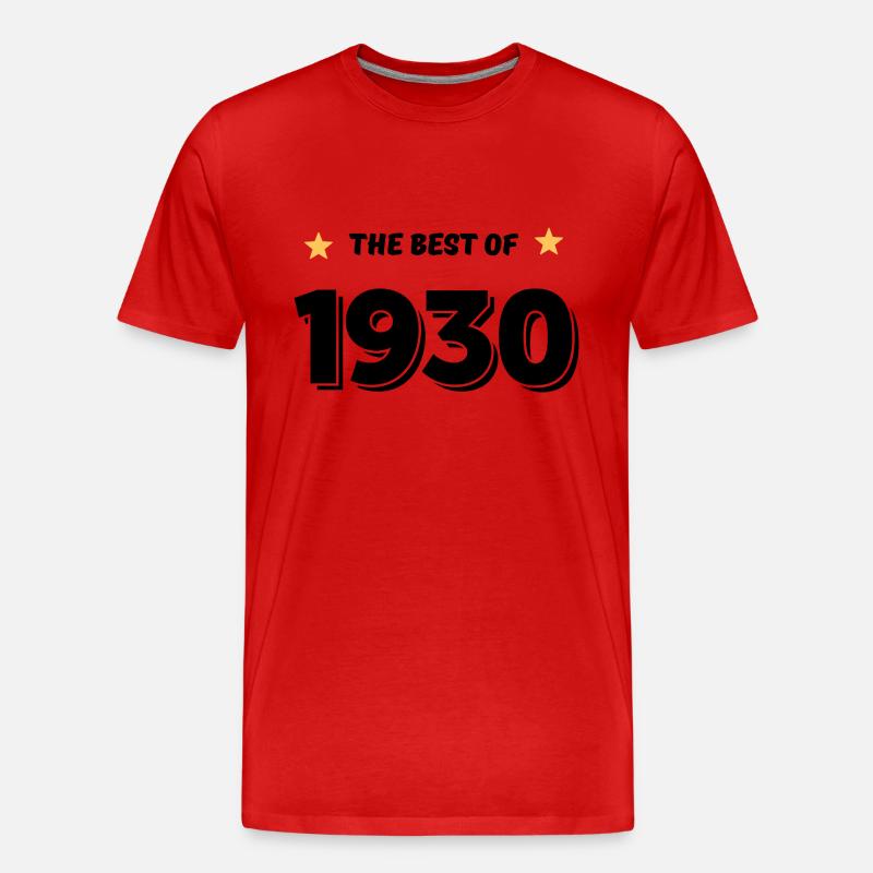 Das Beste von 1930 - Männer Premium Bio T-Shirt - Rot