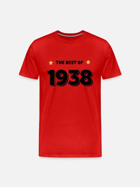 Best of 1938 - Men's Premium Organic T-Shirt - red