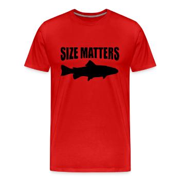 la taille compte - T-shirt bio Premium Homme - rouge - Devant - Damien (186cm)