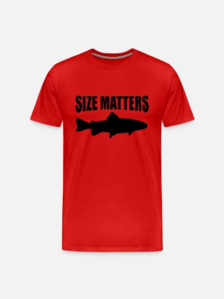 size matters - Men's Premium Organic T-Shirt - red