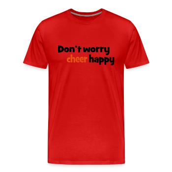 cheerleader - T-shirt bio Premium Homme - rouge - Devant - Damien (186cm)