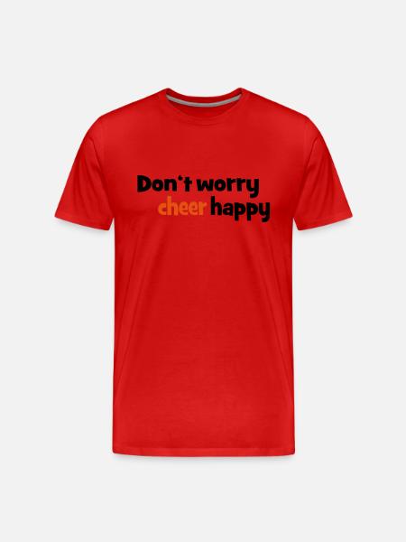 cheerleader - Männer Premium Bio T-Shirt - Rot