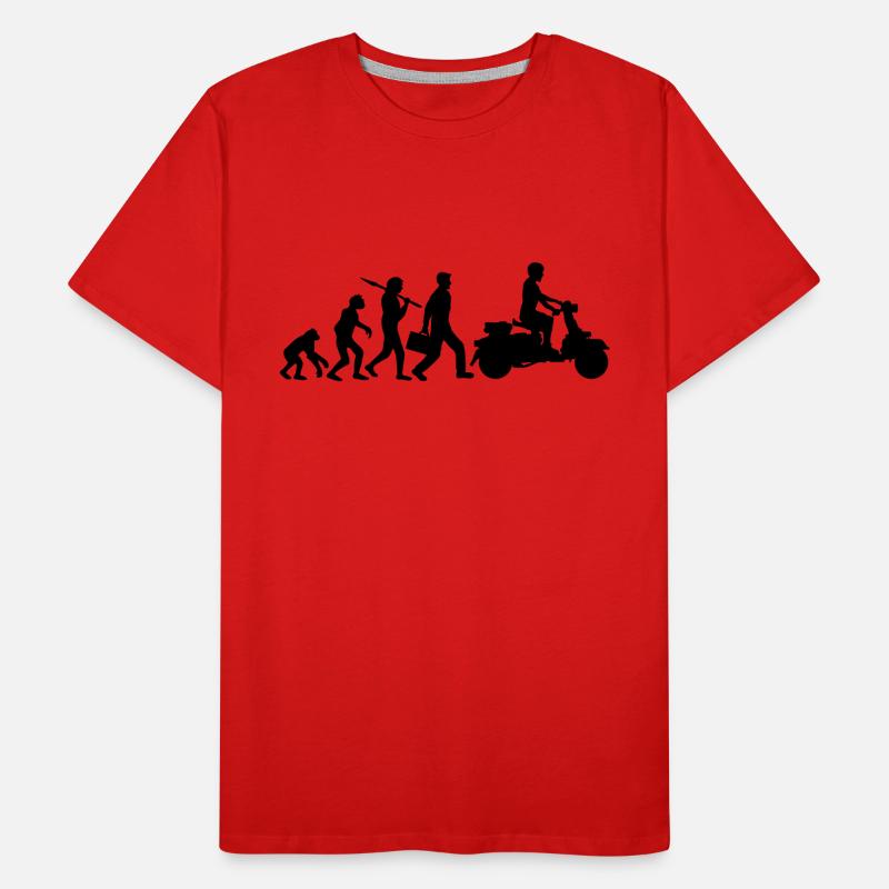 Moulinet électrique Evolution de moteur de véhicule cool T-shirt bio Premium Homme