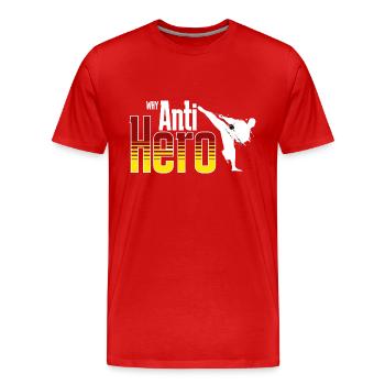 Why Anti Hero - Men's Premium Organic T-Shirt - red - Front - Damien (186cm)