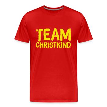 TEAM CHRISTKIND. Weihnachten Merry Christmas X-Mas - Männer Premium Bio T-Shirt - Rot - Vorne - Damien (186cm)