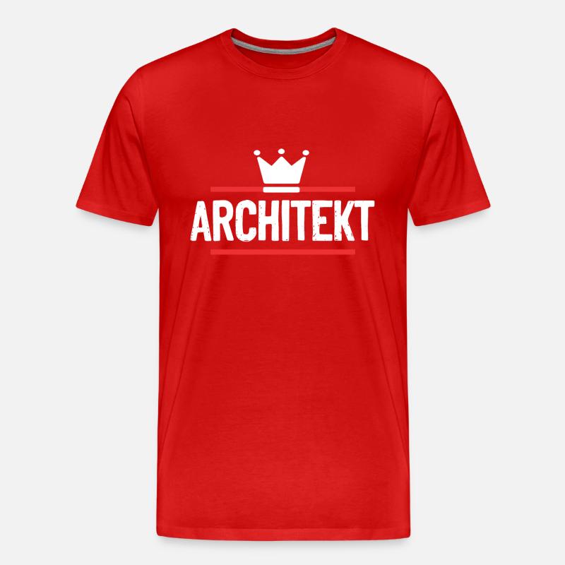 Architekt Beruf - Männer Premium Bio T-Shirt - Rot