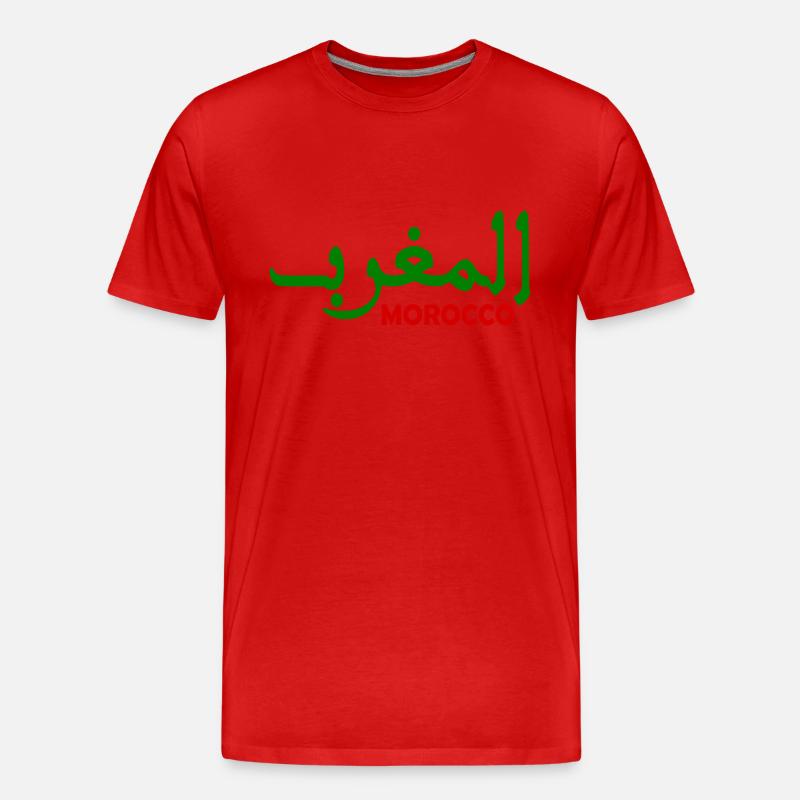 Marokko - Männer Premium Bio T-Shirt - Rot