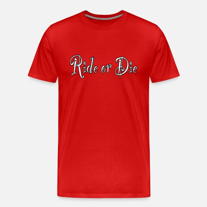 Ride or Die - Männer Premium Bio T-Shirt - Rot