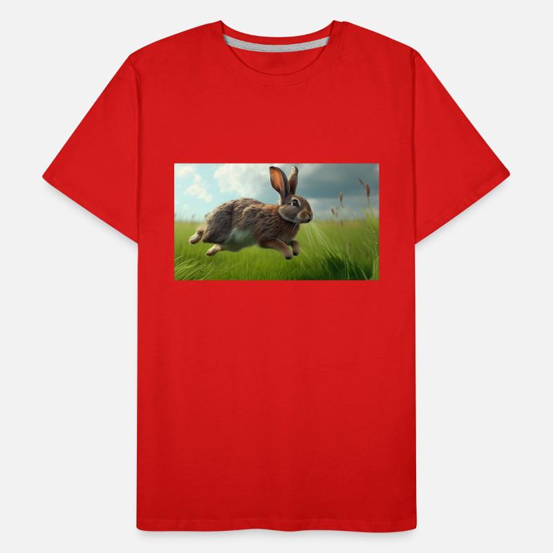 Jumping Rabbit Men's Premium Organic T-Shirt