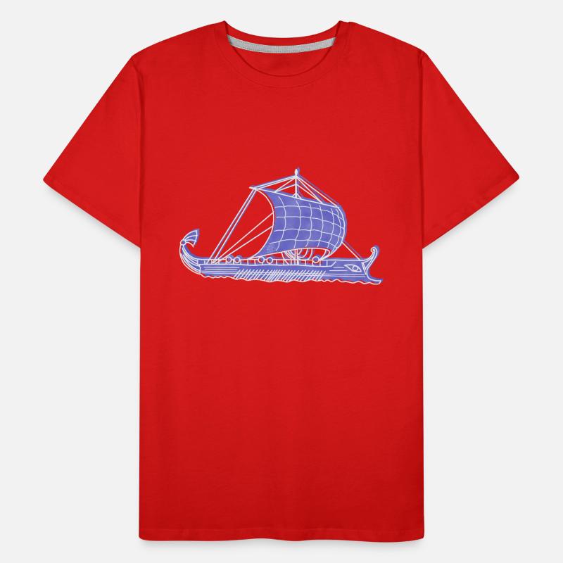 « Argo », Boho Line Art Design, série « Grèce » T-shirt bio Premium Homme